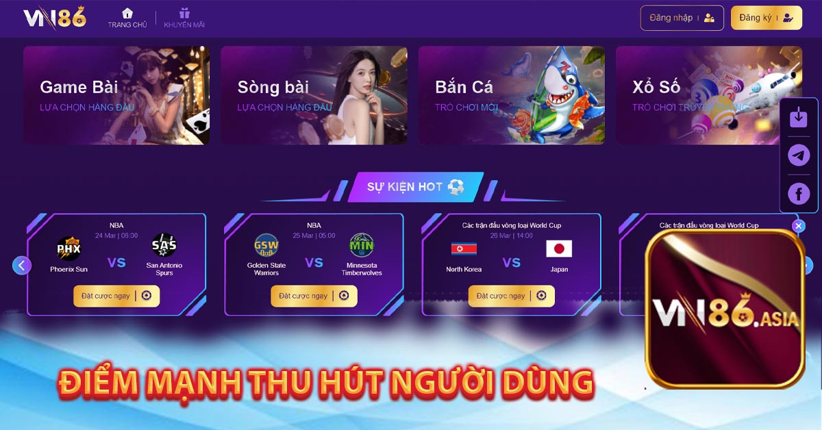 Điểm mạnh thu hút người dùng của live casino